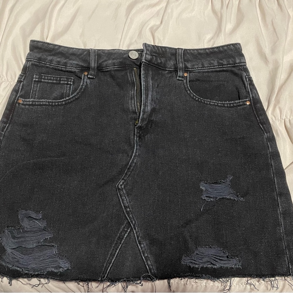 Pac Sun black jean skirt